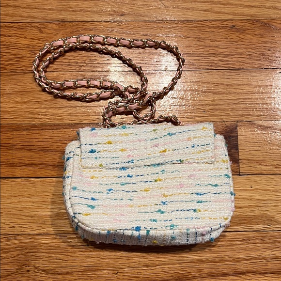 3 Piece Rainbow Weave Tweed Dressy Matching Set- Top, Skirt & Purse NWT - Picture 12 of 13